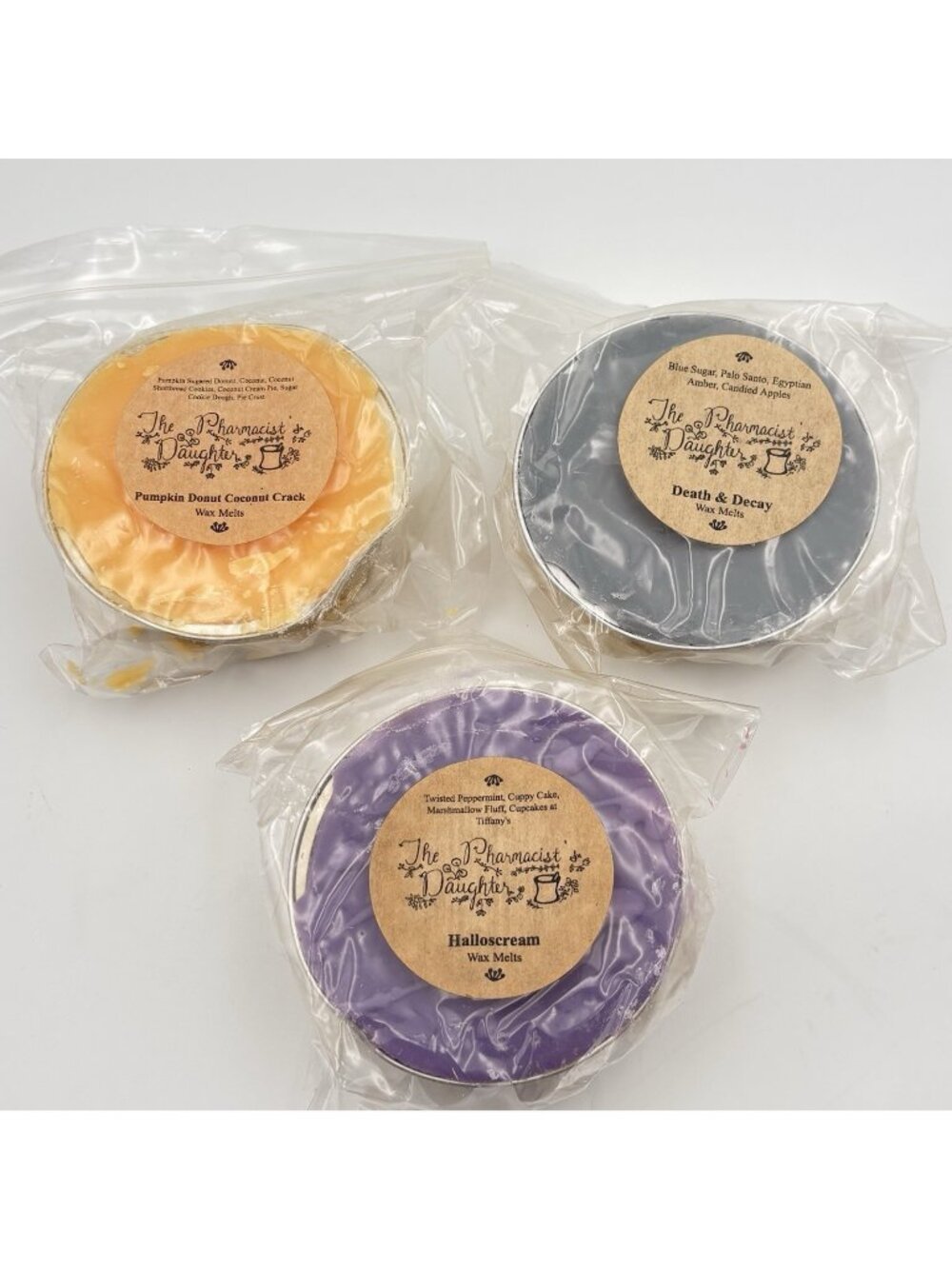 The Pharmacist’s Daughter Vendor Wax Melts 3 Pack Soufflés Halloween Fall Autumn